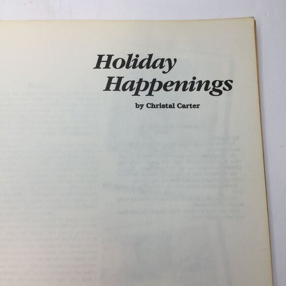 Holiday Happenings Christal Carter Quilt Patterns Easter Christmas Paperback - Picture 2 of 14